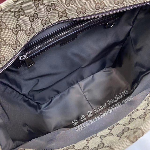 Gucci專櫃古馳最新款GG字母交織圖案托特包男士肩背手提包 jh2955型號：834796